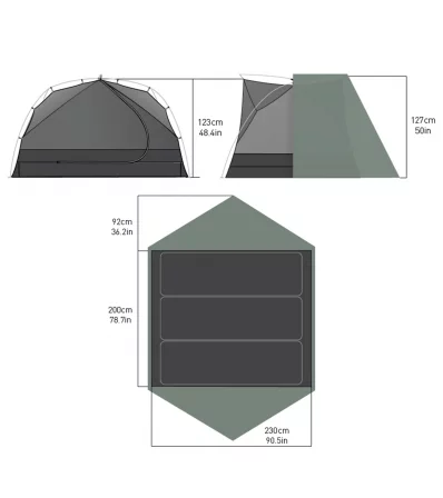 Sea to Summit Tension Ridge Ikos TR3